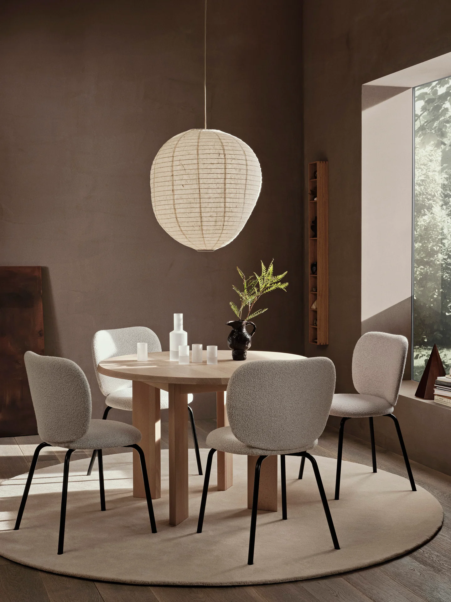 Stille Tufted Rug - Round - Off-white - Image 2