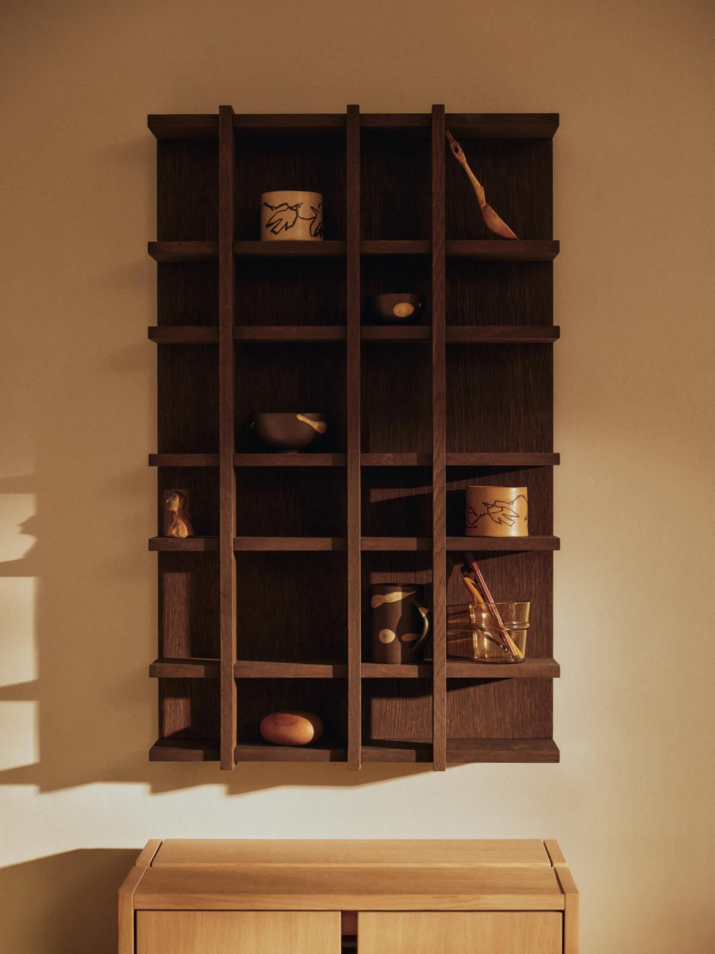 Tilem Shelf - 4x6 - Dark Stained Oak - Image 2