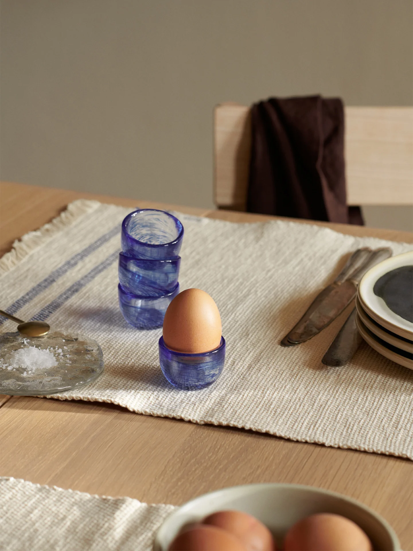 Tinta Egg Cups - Set of 4 - Blue - Image 2