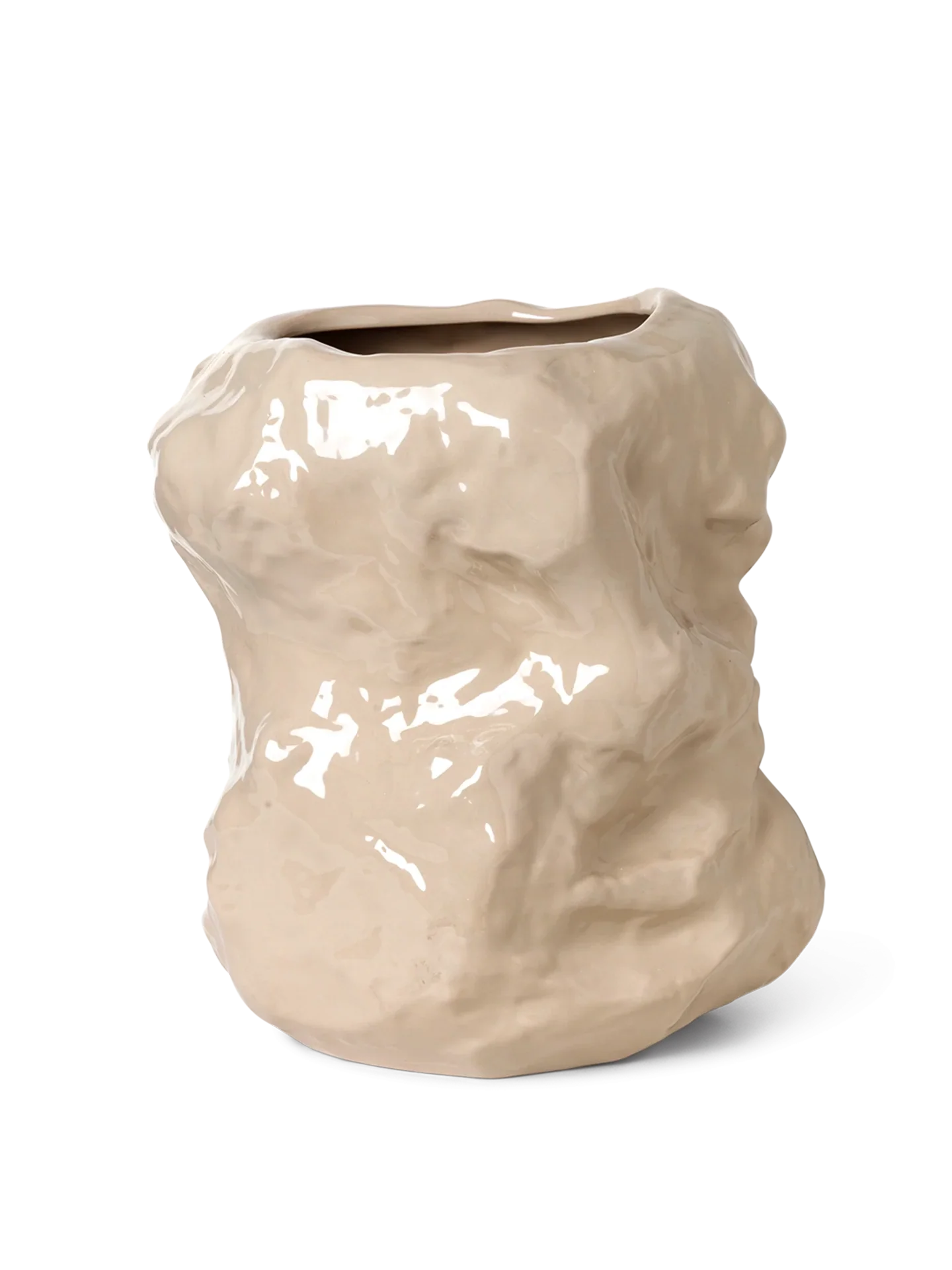Tuck Vase - Cashmere