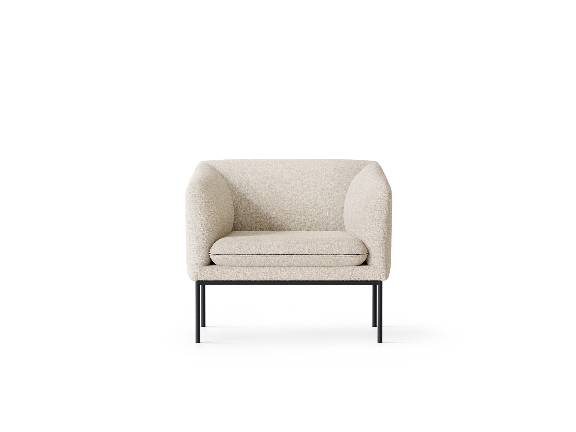 Turn 1-Seater - Bouclé - Off-White - US