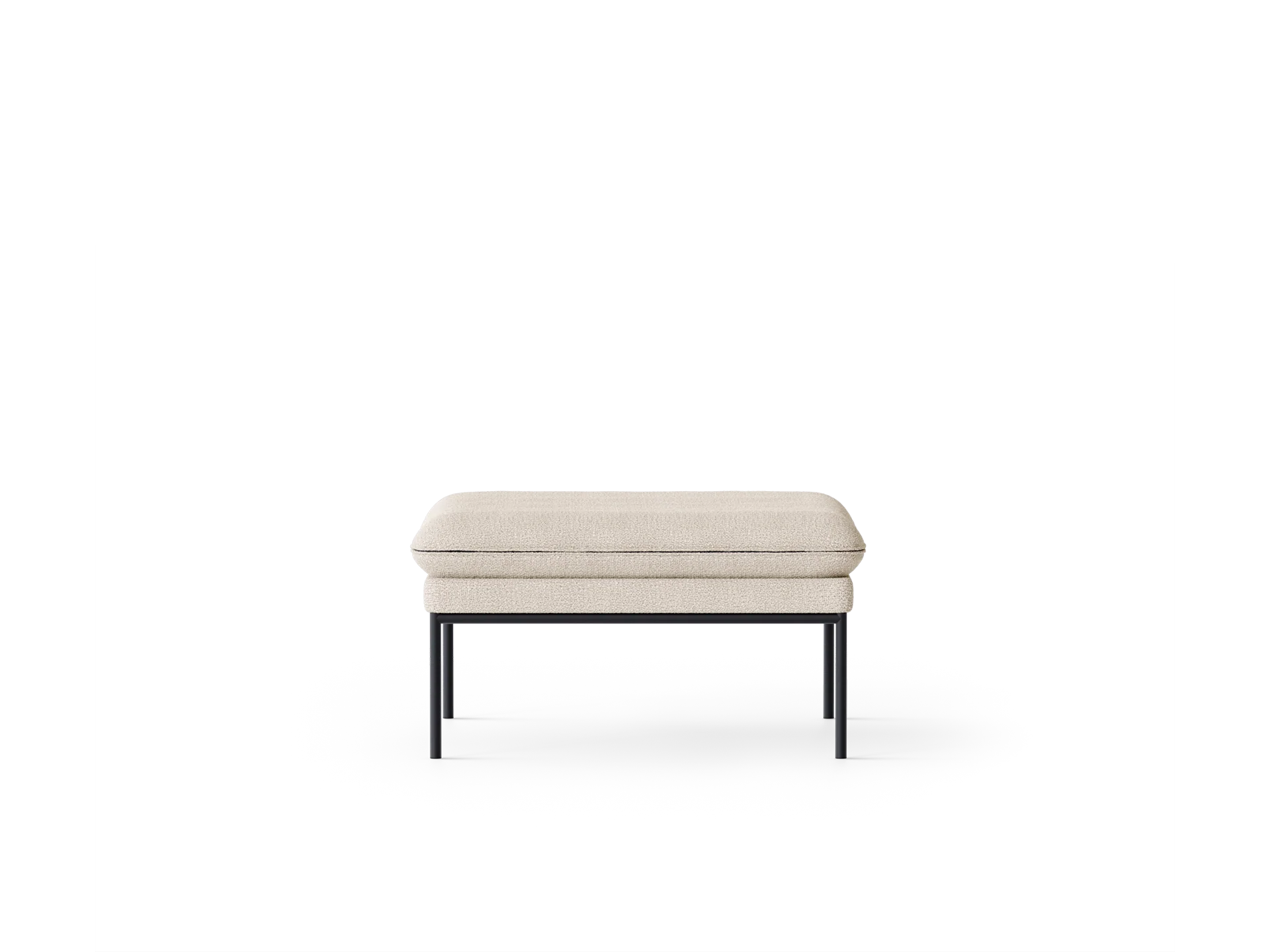 Turn Pouf - Bouclé - Off-White - US