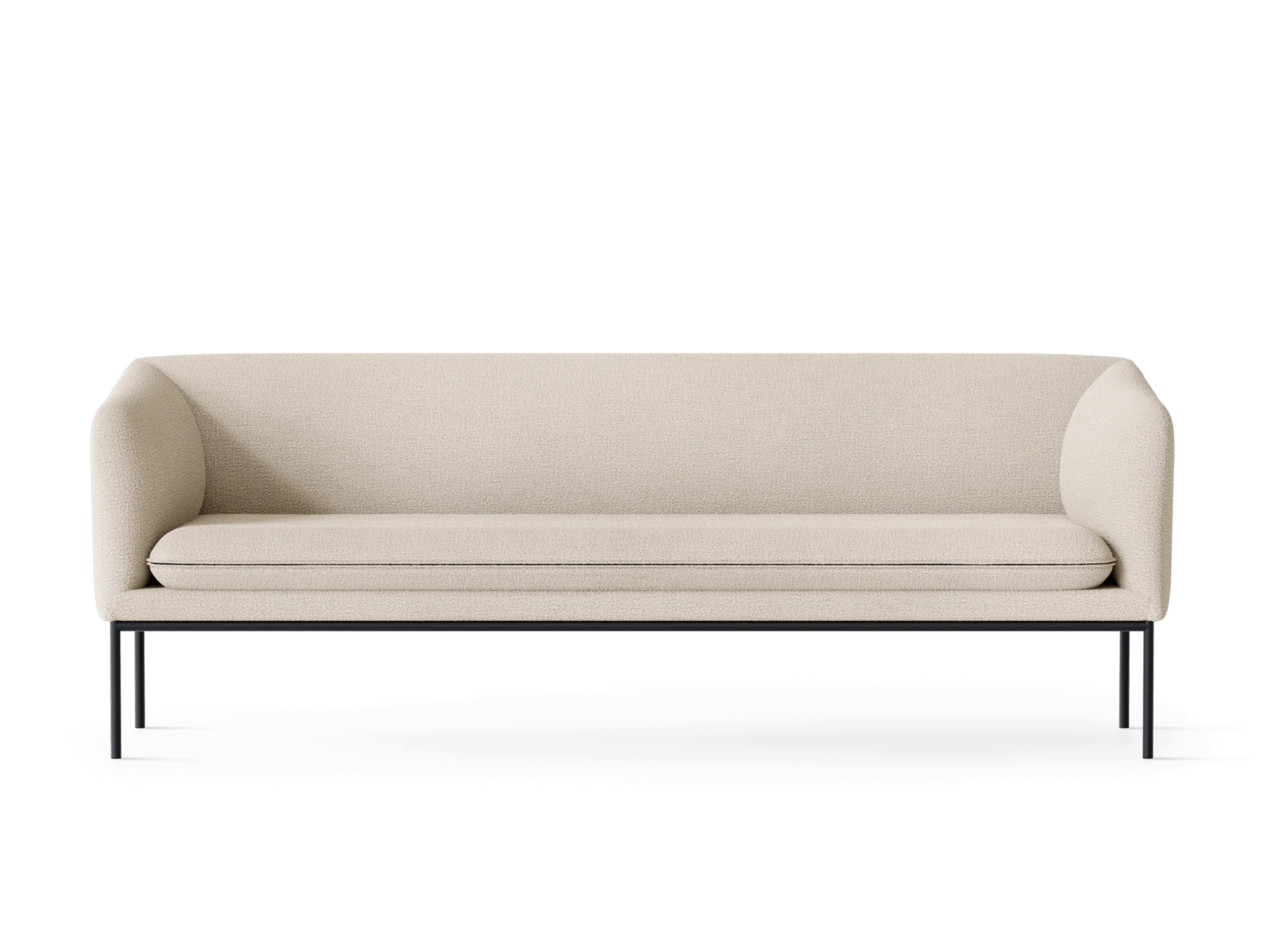 Turn Sofa 3-seater - Bouclé - Off-White - US