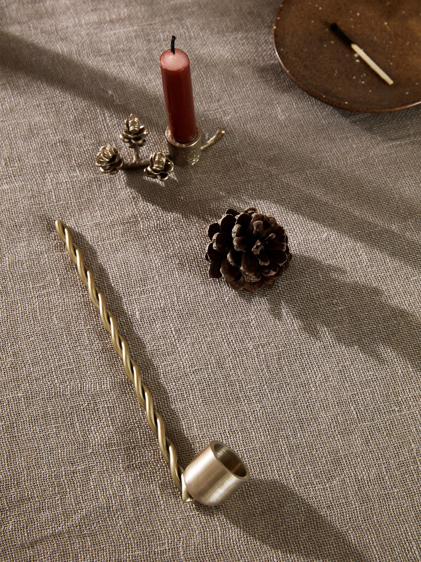 Twist Candle Snuffer - Brass - Image 2