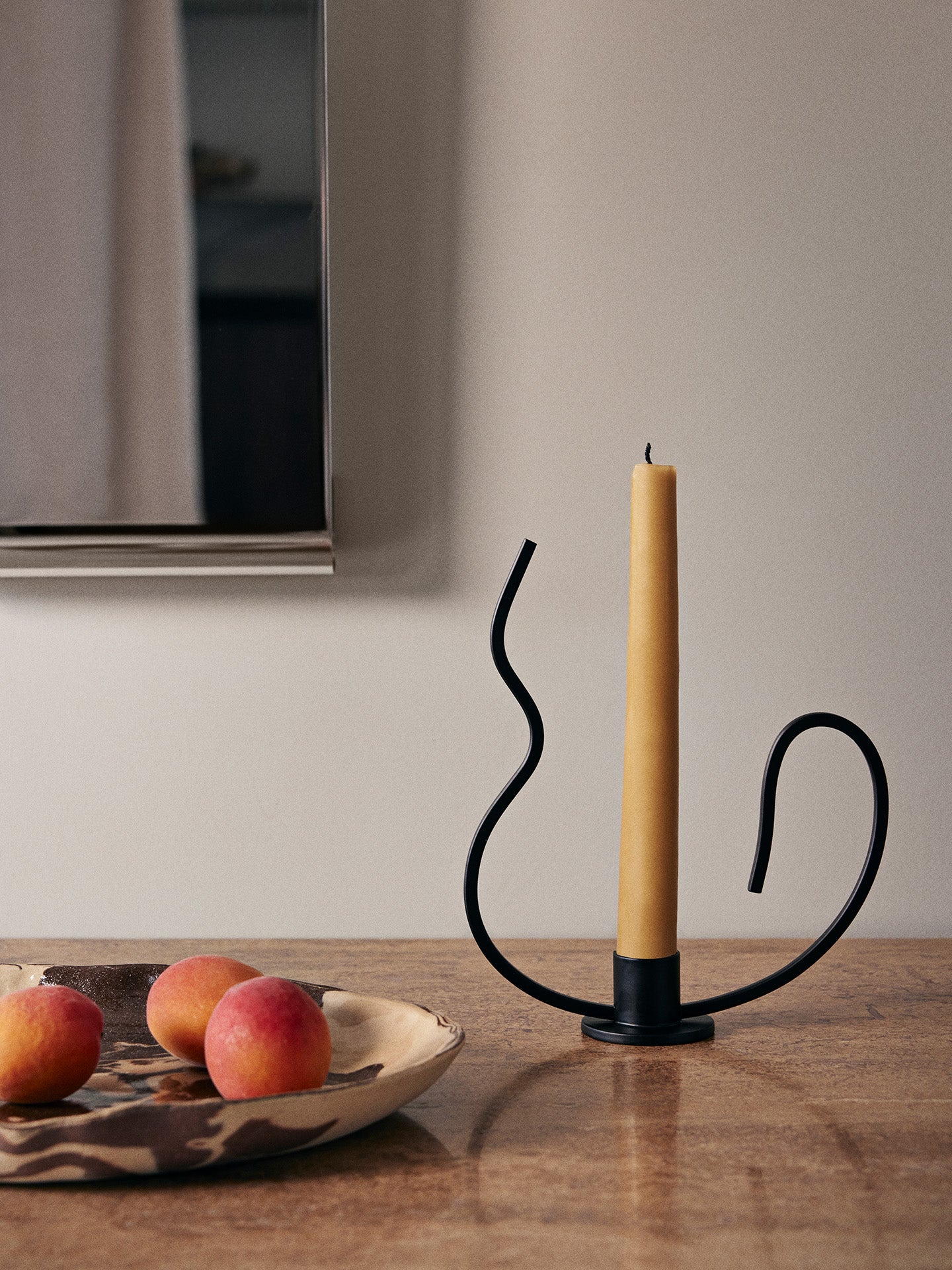 Valse Candle Holder - Low - Black & Pure Candles - Set of 4 - Roseate Blend - Gift Set - Image 2