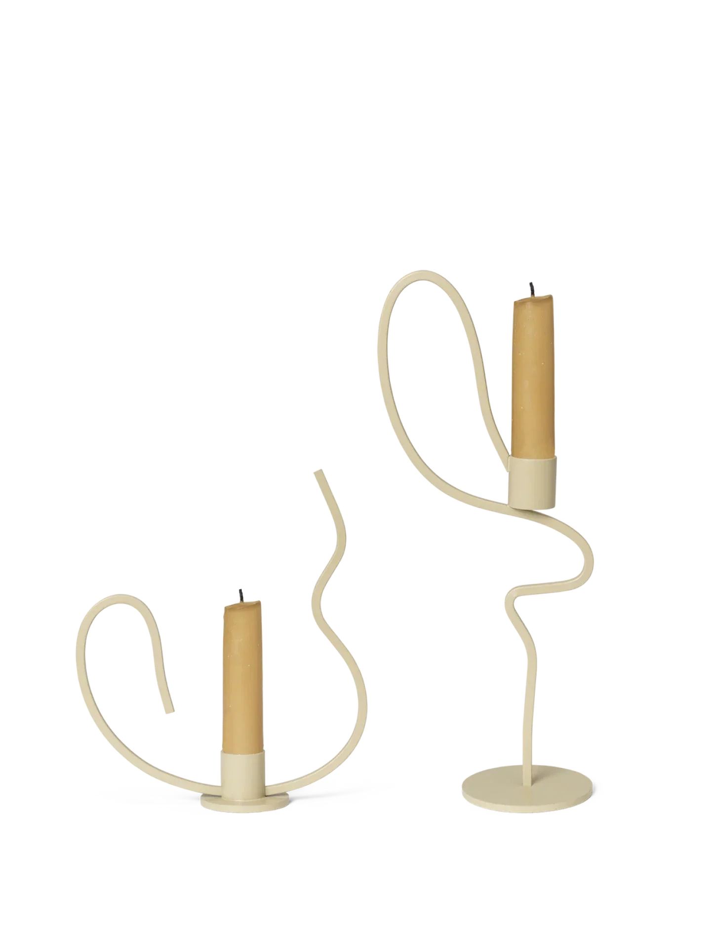 Valse Candle Holder - Low & Tall - Gift Set - Cashmere