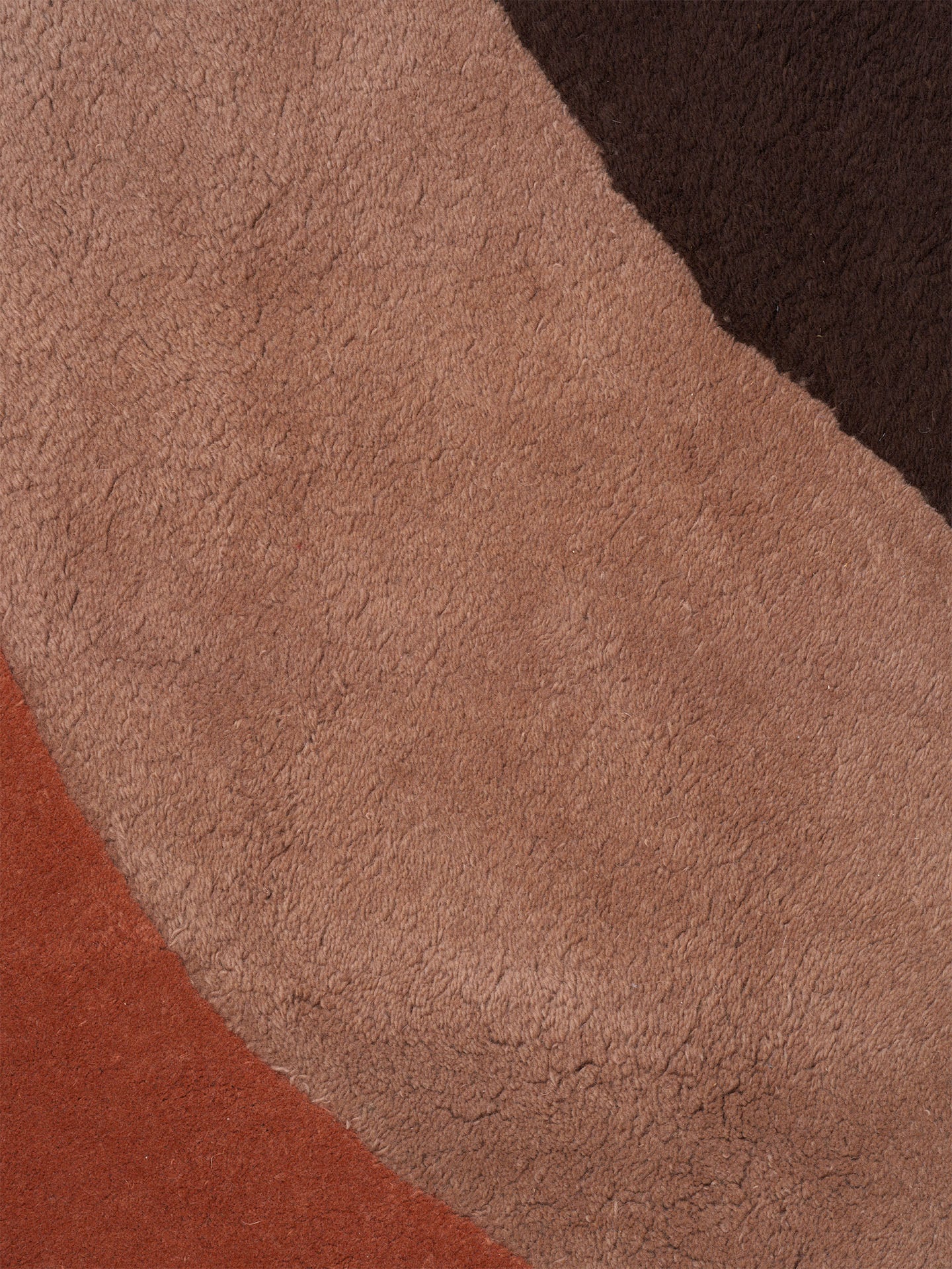 View Tufted Rug - Red Brown - Image 3