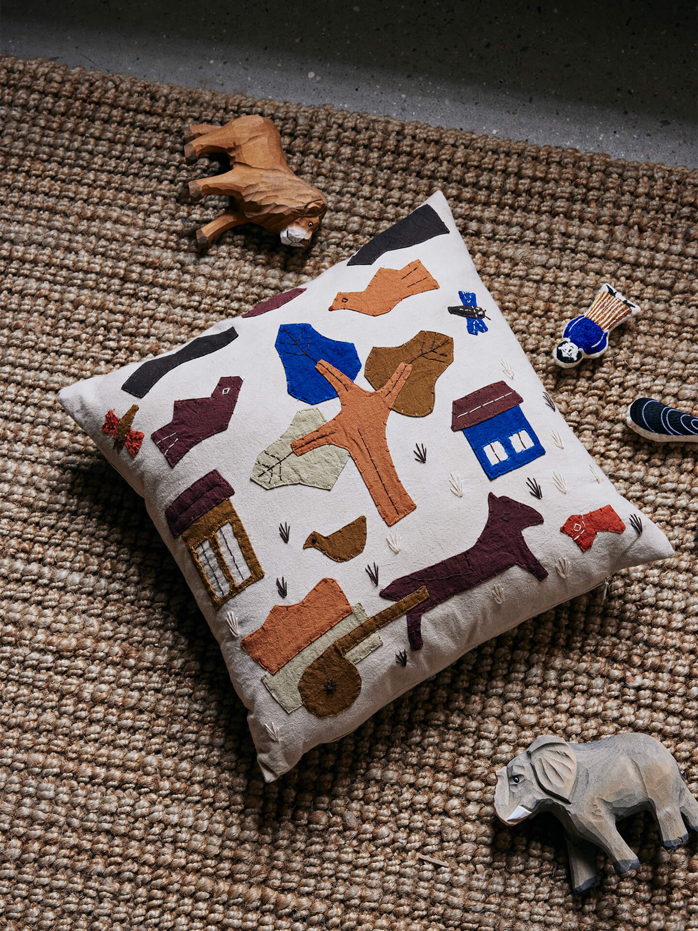 Village Cushion - Off-white - Image 2