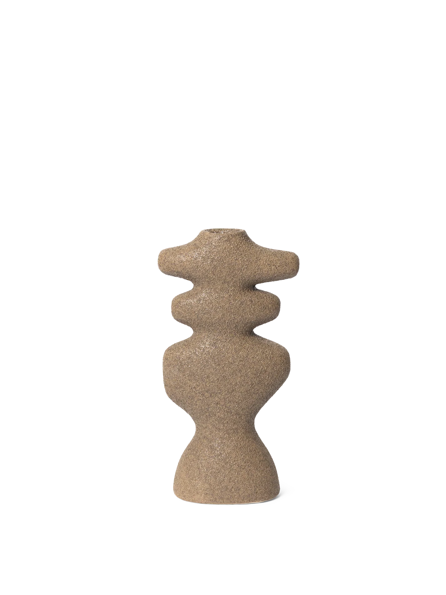 Yara Candle Holder - Large - Dark Sand - Image 4